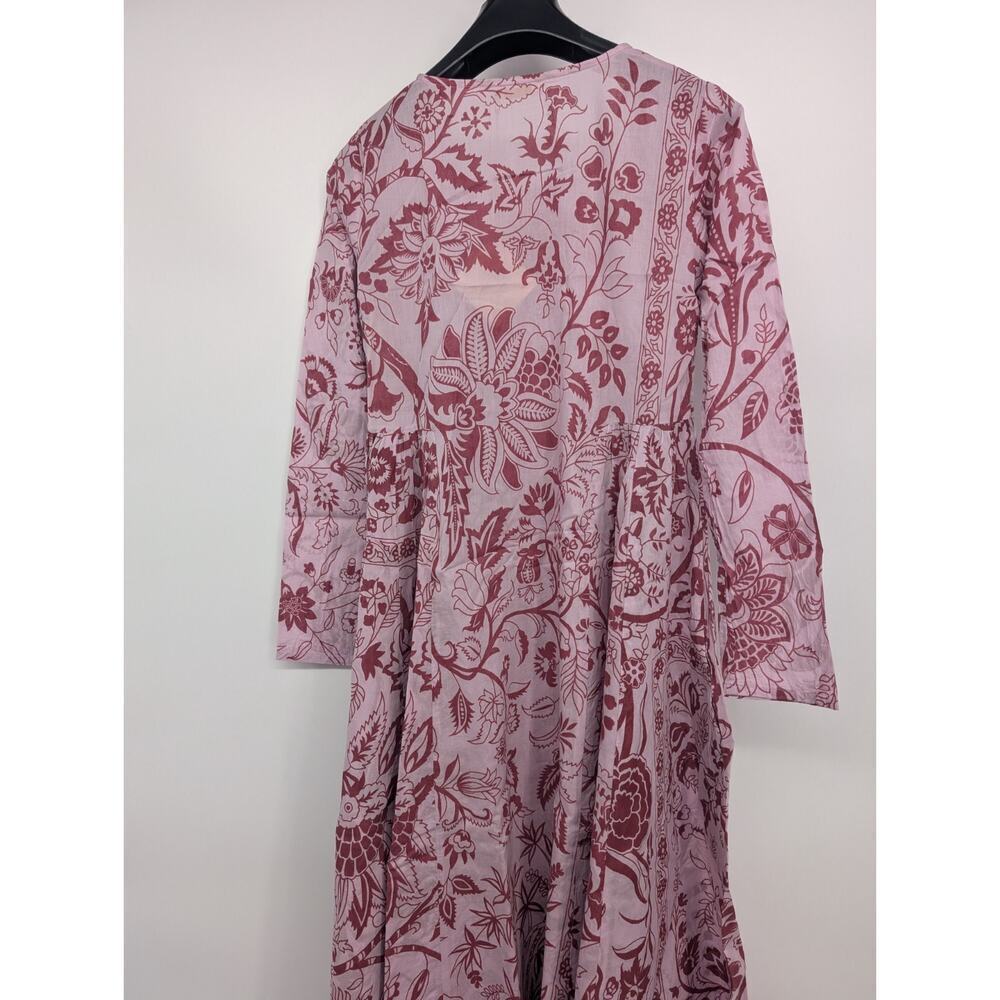 Nwt Matta Ny Moksha Tree Of Life Maxi Cotton Dress Size Xs Lilac Purple #1b454 — image 7 of 8
